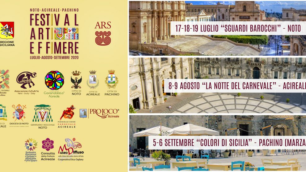 Al via il Festival delle Arti Effimere 2020